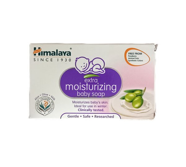 HIMALAYA EXTRA MOIZTURISING BABY SOAP 125G
