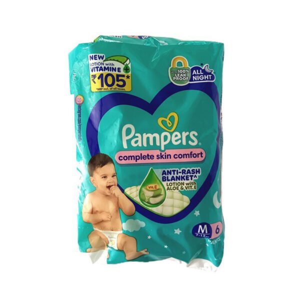PAMPERS MEDIUM 6PCS
