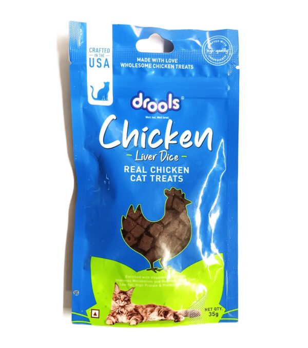 DROOLS CHICKEN LIVER DICE CAT TREATS 35G